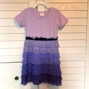 Hanna Andersson Tiered Tulle Dress Size 5 (110cm) EUC